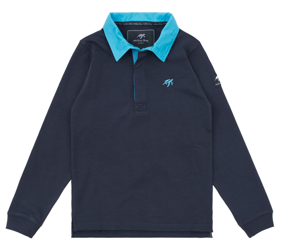 Childrens Mullins Club Rugby Shirt - Harbour Blue