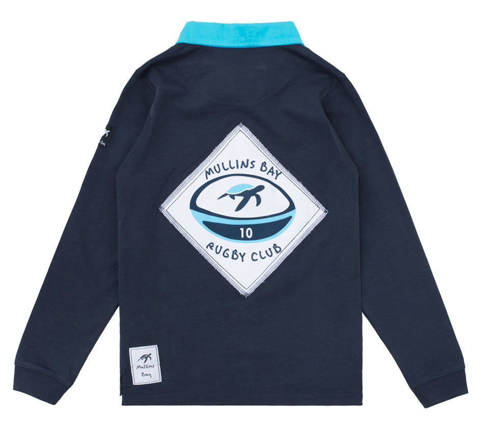 Childrens Mullins Club Rugby Shirt - Harbour Blue