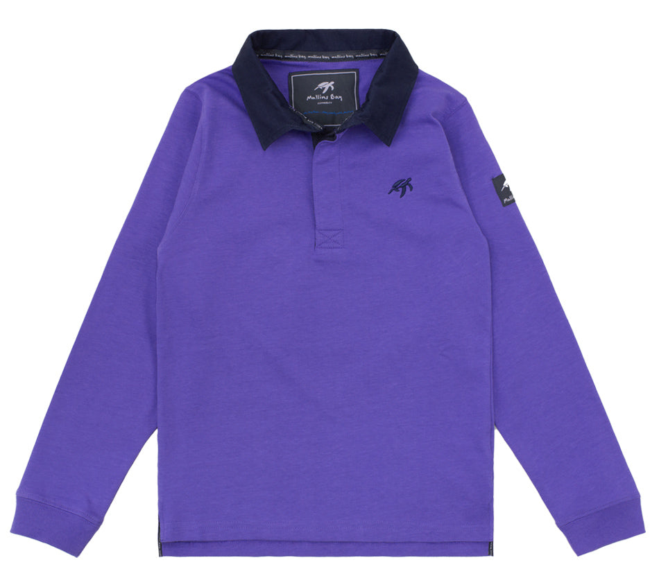 Childrens Mullins Club Rugby Shirt - Indigo Haze