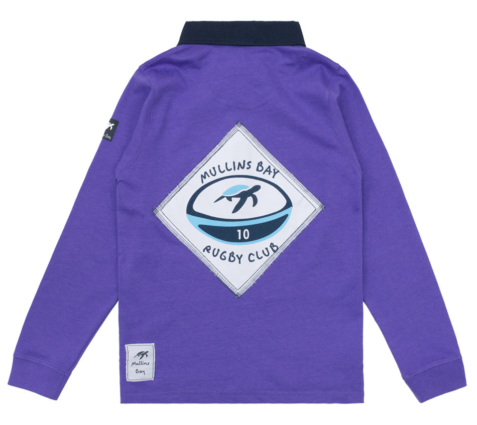 Childrens Mullins Club Rugby Shirt - Indigo Haze
