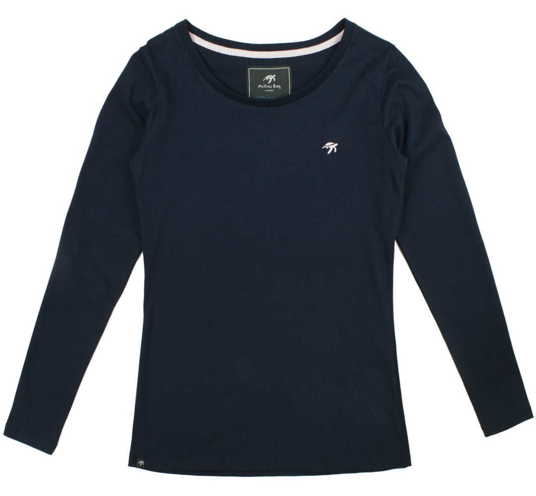 Ladies Long Sleeved T-Shirt - navy