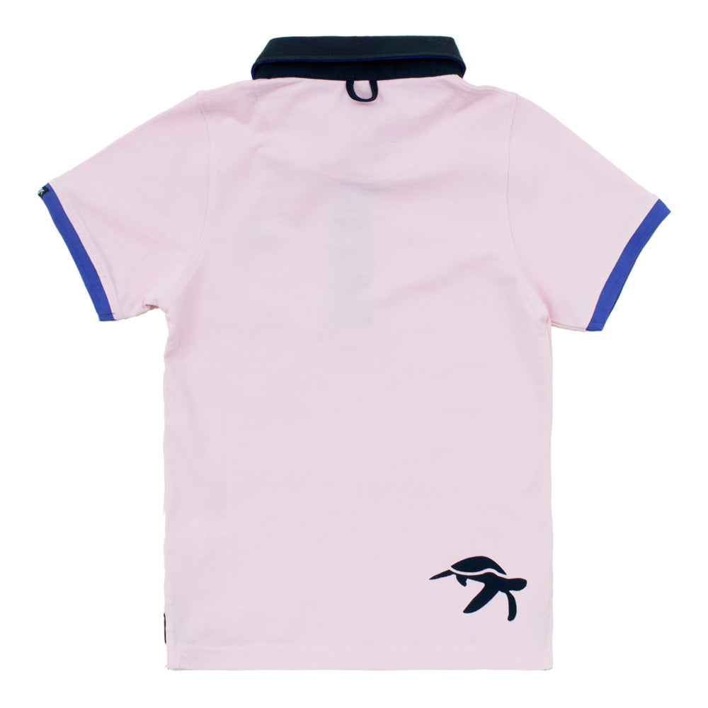 Childrens Mullins Club Polo Shirt - Ice Pink