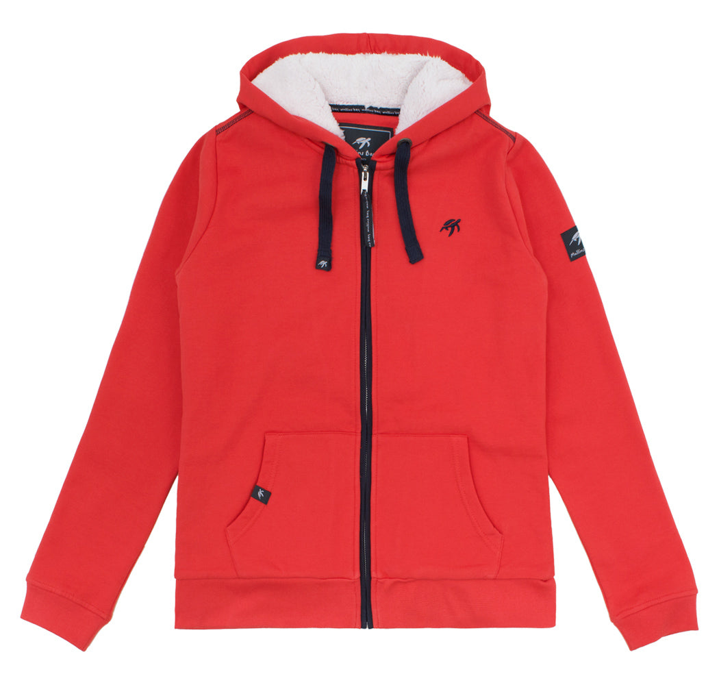 Ladies Boatyard Full Zip Hoodie - Spicy Red