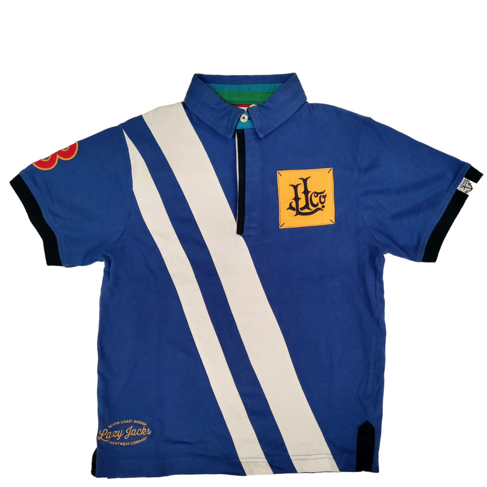 Lazy Jacks Childrens Polo Shirt - Rich Blue