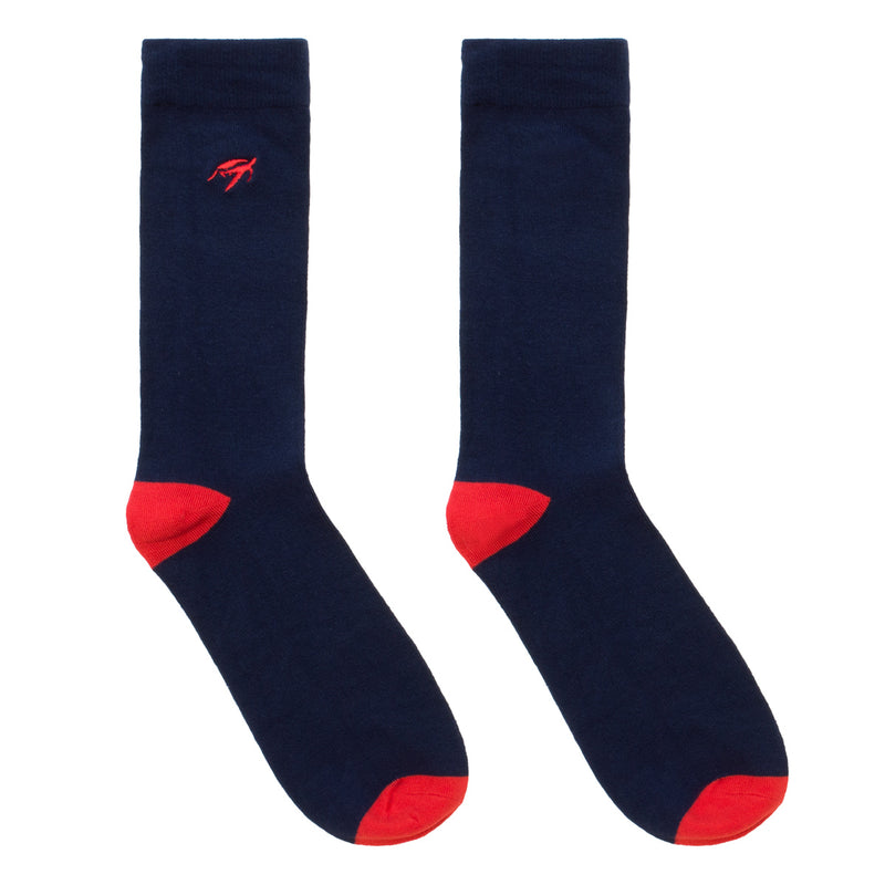 Mullins Bay Children's Bamboo Socks - Navy / Red
