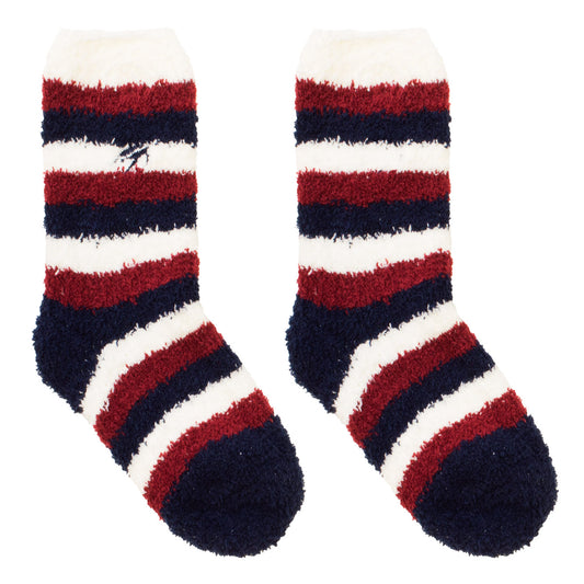 Mullins Bay Children's Cosy Socks - Navy Stripe