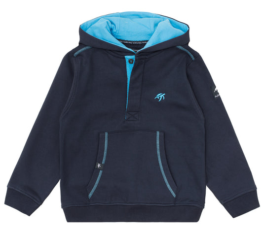 Childrens Boatyard Button Up Hood - Harbour