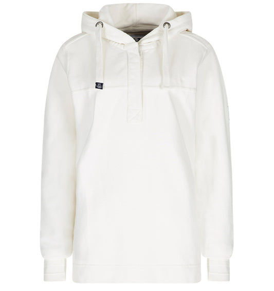 Lazy Jacks Ladies Pique Hooded Sweatshirt - Cloud