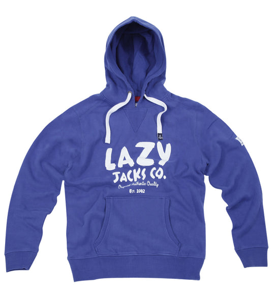 Lazy Jacks Unisex Hooded Printed Sweatshirt - Royal Blue