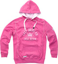 Lazy Jacks Ladies Hooded Printed Sweatshirt - Raspberry