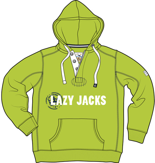 Lazy Jacks Childrens Hooded Printed Sweatshirt - Lime