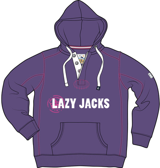 Lazy Jacks Childrens Hooded Printed Sweatshirt - Purple