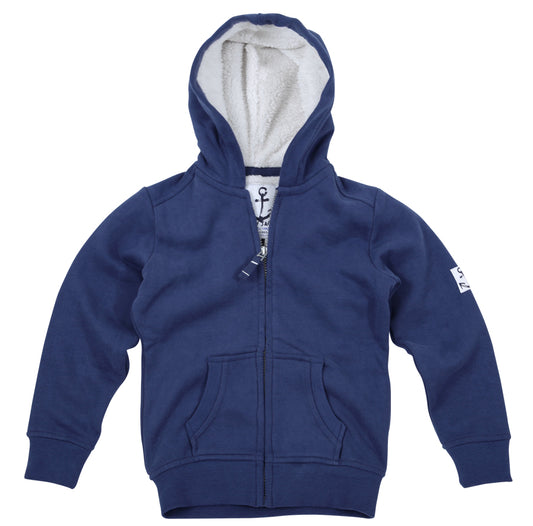 Lazy Jacks Childrens Hooded Full Zip Sweatshirt - Twilight