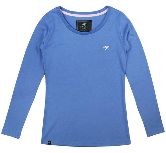 Ladies Long Sleeved T-Shirt - Denim