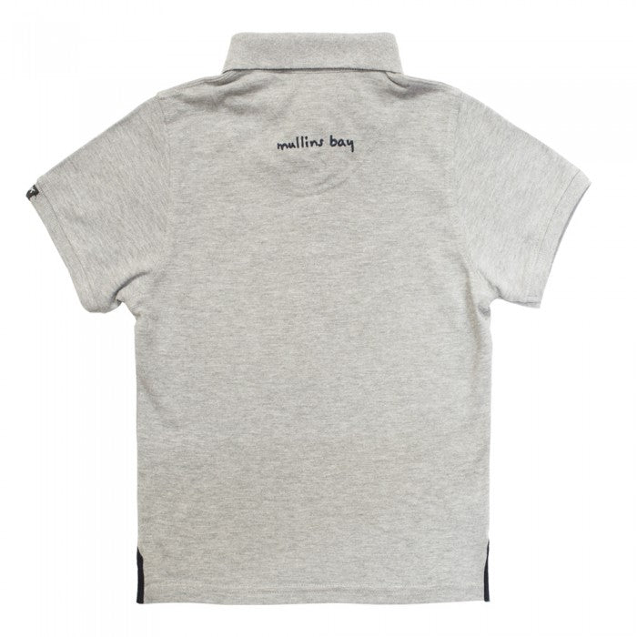 Mullins Bay Childrens Polo Shirt - Grey Marl