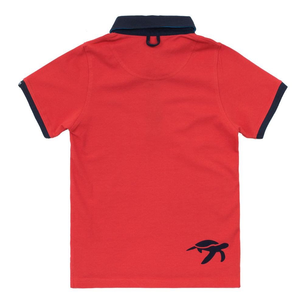 Childrens Mullins Club Polo Shirt - Spicy Red