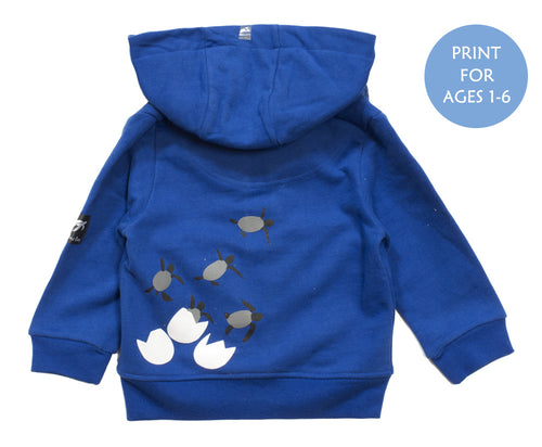 Childrens Boatyard  Full Zip Hood - Electric Blue