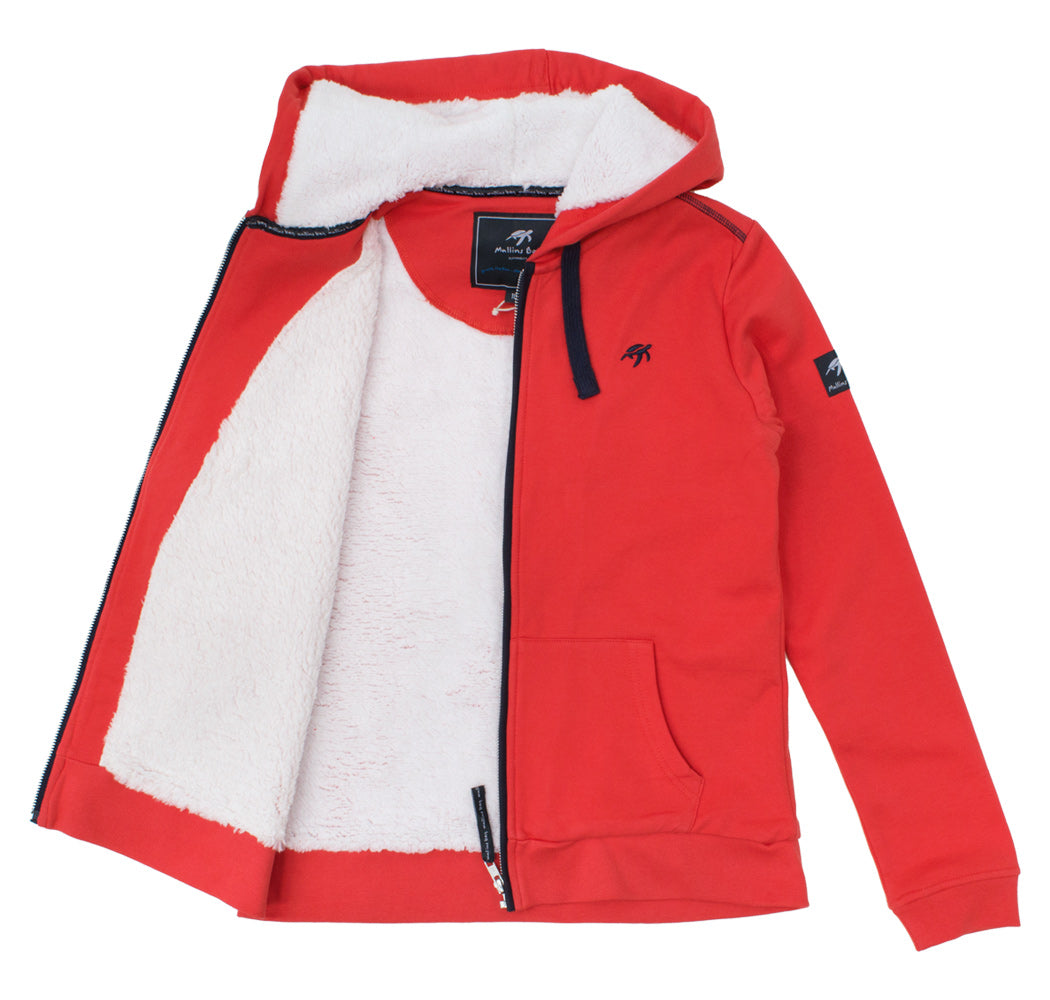 Ladies Boatyard Full Zip Hoodie - Spicy Red
