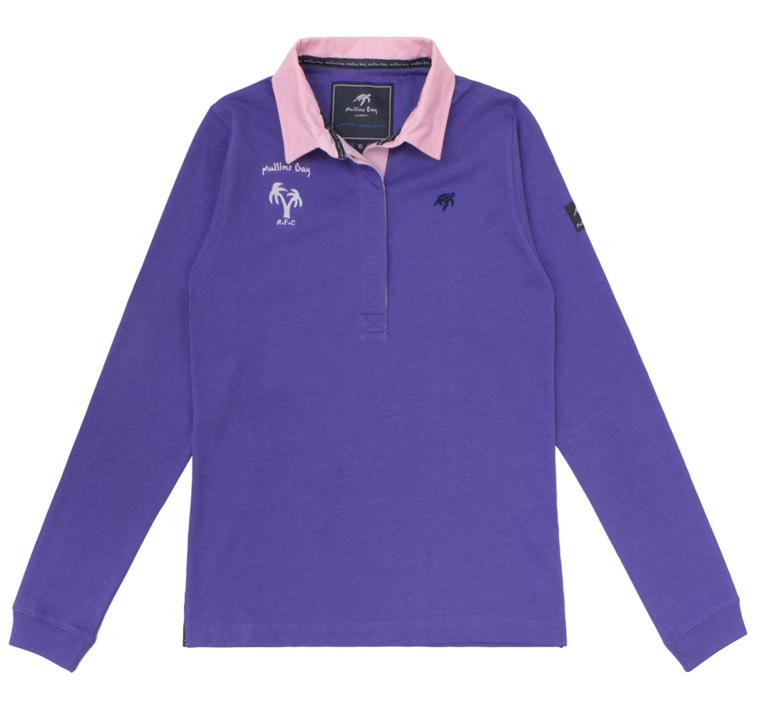Ladies Mullins Club Rugby Shirt - Indigo Haze