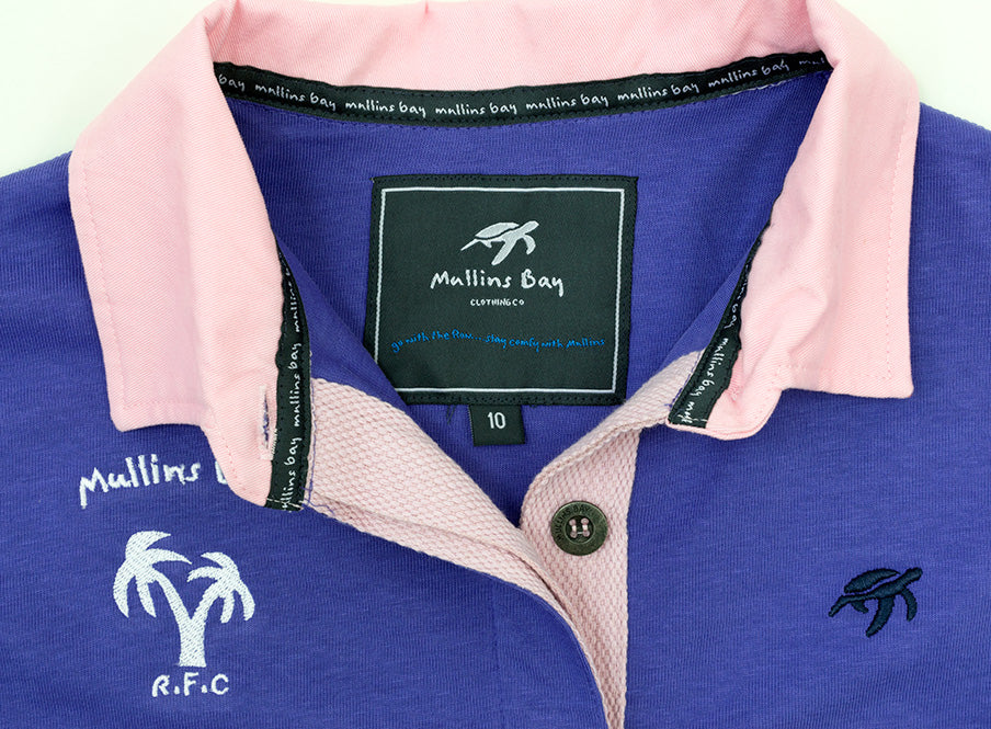 Ladies Mullins Club Rugby Shirt - Indigo Haze