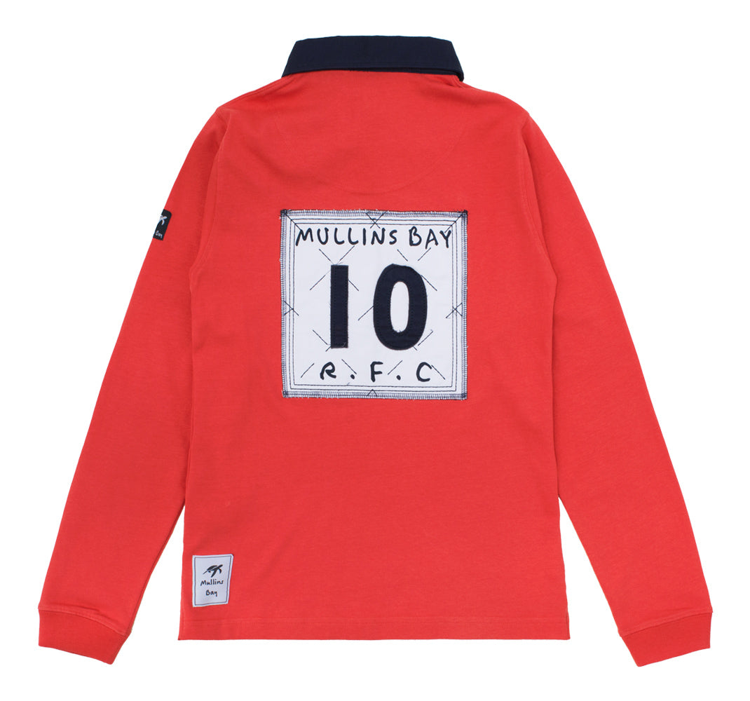 Ladies Mullins Rugby Shirt - Spicy Red