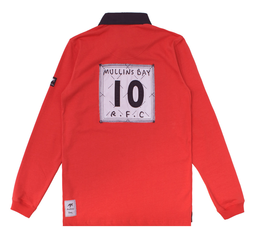 Mens Mullins Club Rugby Shirt - Spicy Red