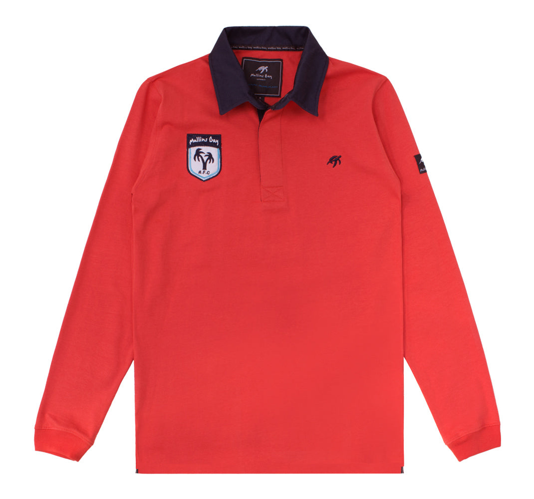 Mens Mullins Club Rugby Shirt - Spicy Red
